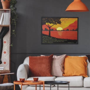 Tree by the Water Poster