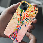 Tree Case-Mate iPhone Case<br><div class="desc">This unique phone case features a mosaic tree in rainbow colours on a beige and coral background.
Because we create our own artwork you won't find this exact image from other designers.
Original Mosaic © Michele Davies</div>