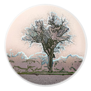 TREE CERAMIC KNOB