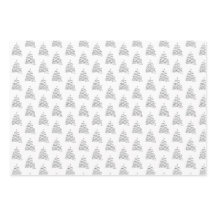 Tree Christmas Wrapping Paper Sheets