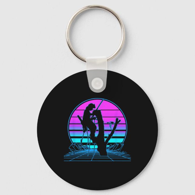 Tree Climbing Pastel Goth Vaporwave  Key Ring (Front)