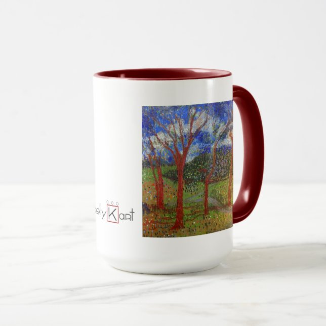 Tree colourful mug (Front Right)