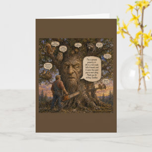 Tree Condo Tenants Cartoon – Nature Speaks Up! Card