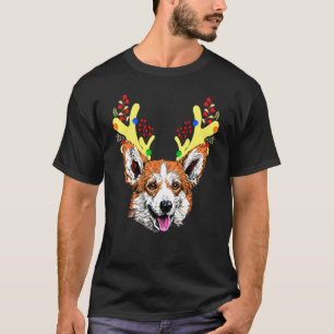 Tree Corgi Santa Lights Xmas Corgi T-Shirt