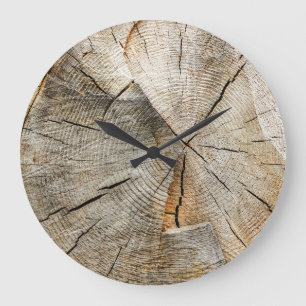 Tree Cross Section Large Clock