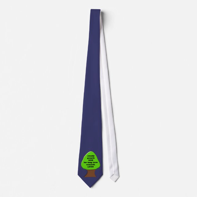 Tree Customisable Business Motto Tie (Front)
