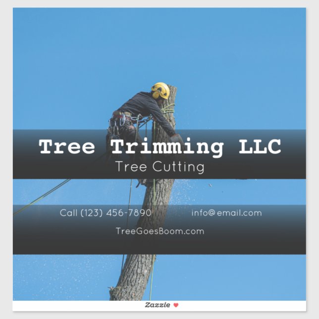 Tree Cutting company vehicle adverting business St (Sheet)