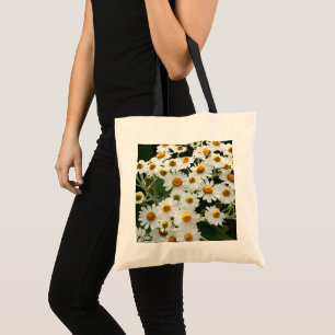 Tree Daisies Tote Bag
