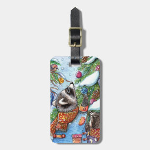 Tree Decorating Luggage Tag