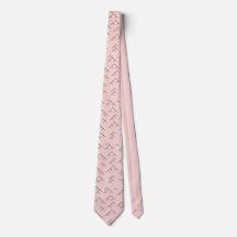 Tree diagram tie - pink and black