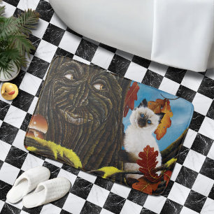 Tree Ent Cat Autumn Fantasy Bath Mat
