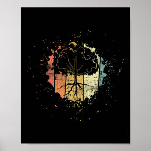 Tree Environment Climate Protection Retro Poster