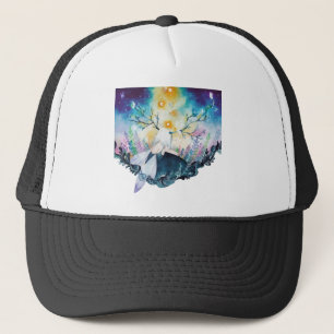 Tree Fairy Digital Art Trucker Hat