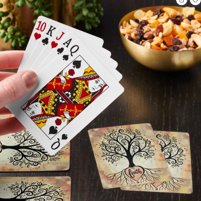 Tree Faith Pretty Inspirational Religious Playing Cards (Creator Uploaded)