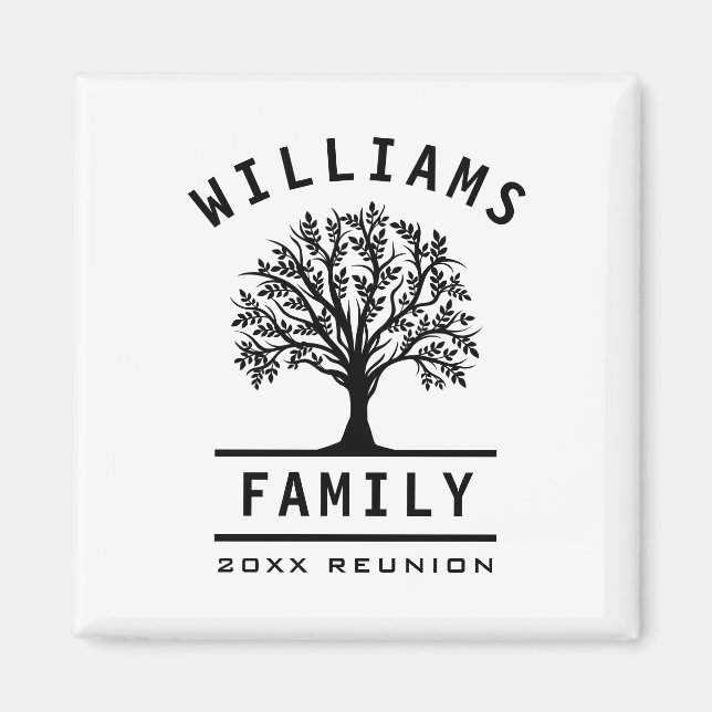 Tree Family Reunion Summer Vacation Road Trip Magnet (Front)
