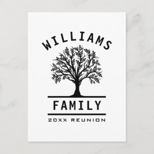 Tree Family Reunion Summer Vacation Road Trip Postcard