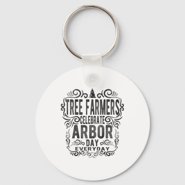 Tree Farmer Arbor Day Gift_1  Key Ring (Front)