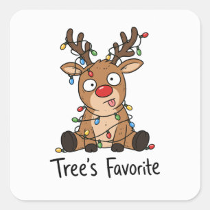 tree favourite Crafts & Party Supplies > Gift Wrap Square Sticker