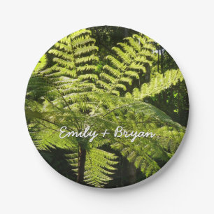 Tree Fern in the Rainforest Paper Plate