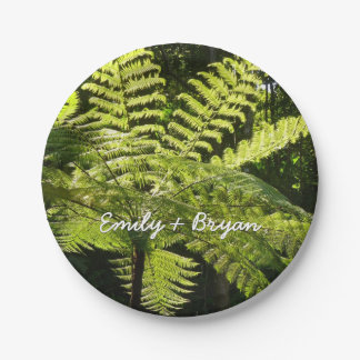 Tree Fern in the Rainforest Paper Plate
