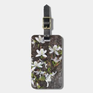 Tree flowers luggage tag