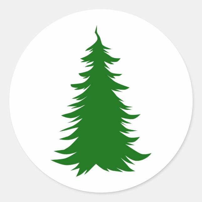 Tree for Christmas Classic Round Sticker (Front)