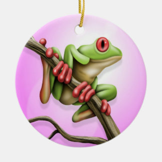 Tree Frog Ceramic Tree Decoration