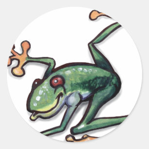 Tree Frog Classic Round Sticker