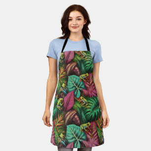Tree Frog Dreams Seamless Surface Pattern Apron