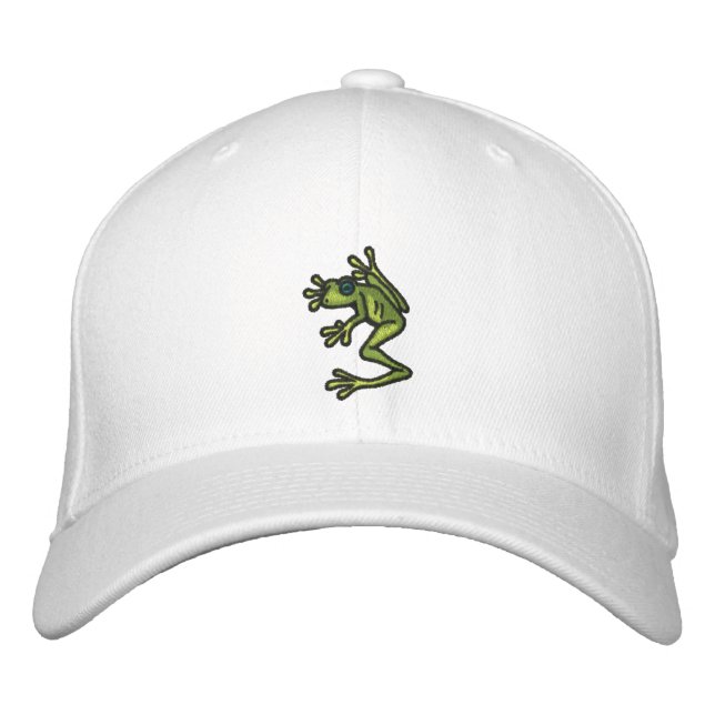 Tree Frog Embroidered Custom Baseball Cap (Front)