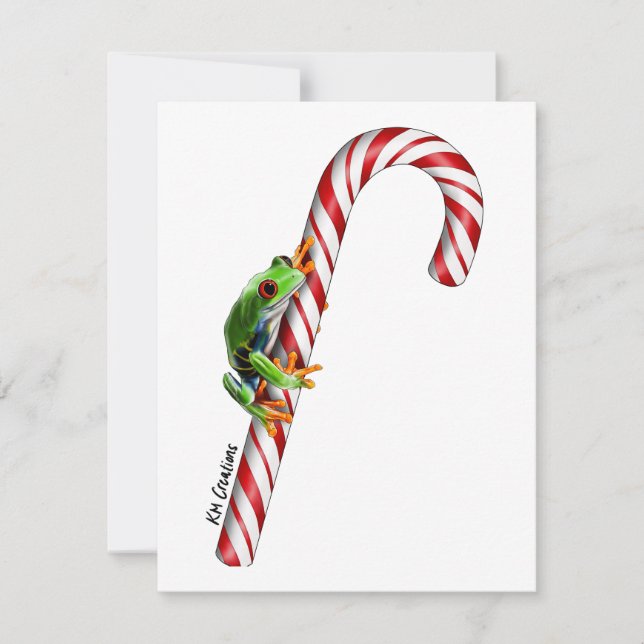 Tree frog - holiday card (Front)
