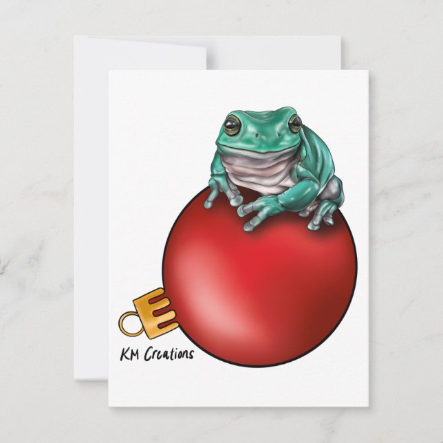 Tree frog - holiday card (Front)