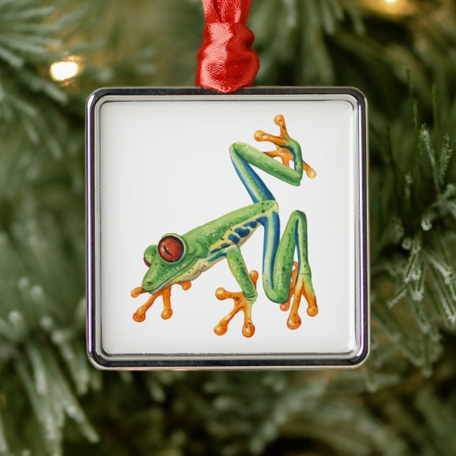 Tree frog metal tree decoration (Tree)