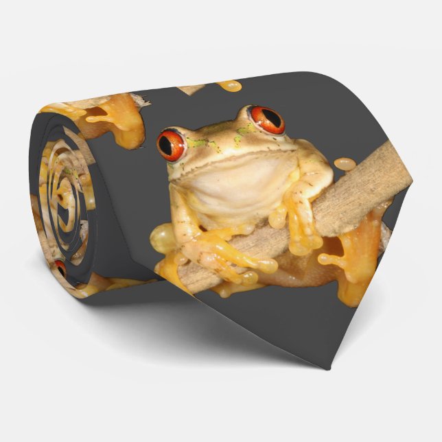 Tree Frog Neck Tie (Rolled)