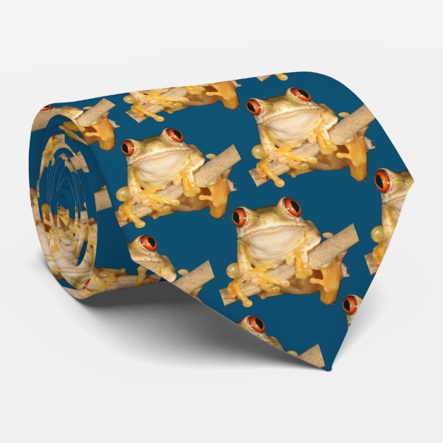 Tree Frog Neck Tie (Rolled)