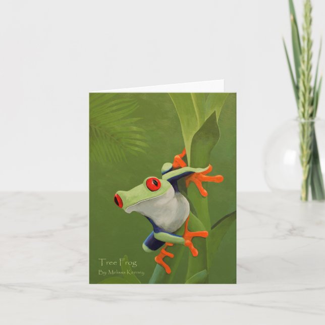 Tree Frog Painting Note Card (Front)