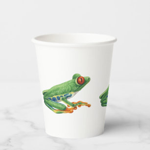 Tree frog paper cups