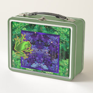 Tree Frog Rainforest   Metal Lunch Box