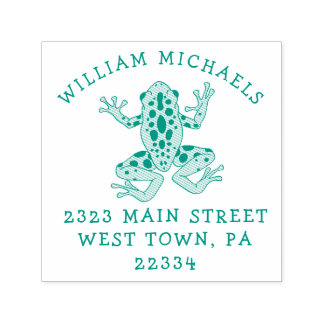 Tree Frogs Cute Kid's Return Address Stamp