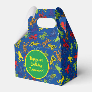 Tree Frogs Kids Birthday Cute Favour Box