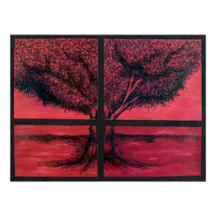 Tree from the window poster