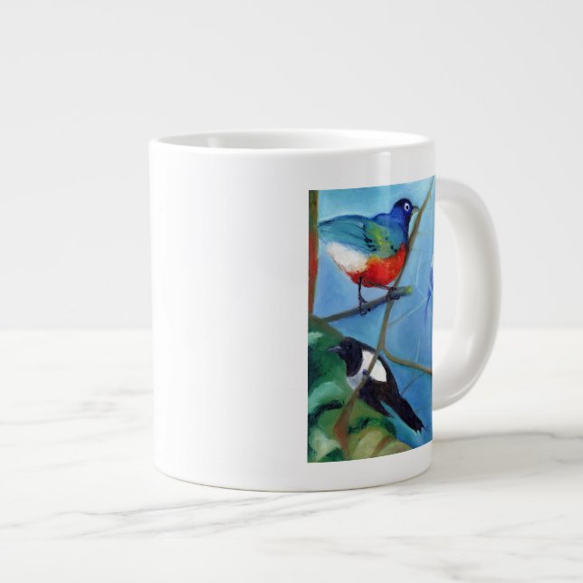Tree Full of Birds 2012 Large Coffee Mug (Front Right)