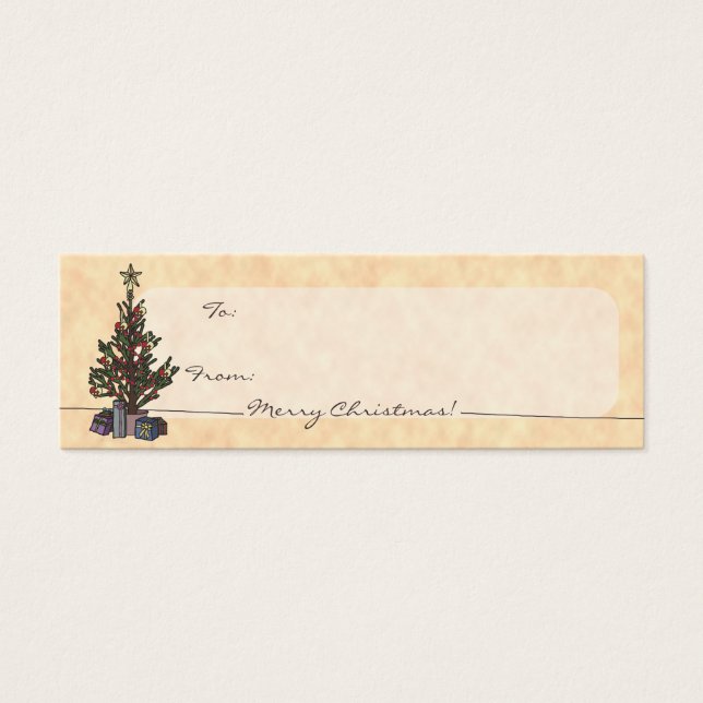 Tree, gift tags (Front)
