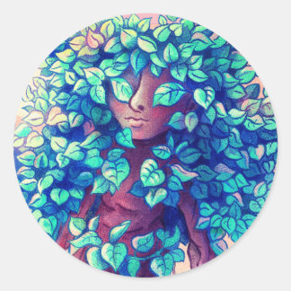 Tree Girl Sticker