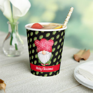 Tree Gnome Customise Colour and Text Paper Cups