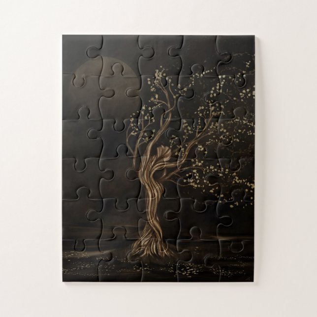 Tree Goddess - Moon Worship Jigsaw Puzzle (Vertical)