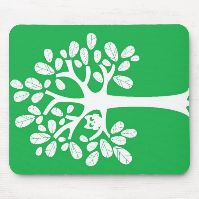 Tree_Green Mouse Pad (Front)