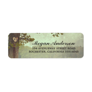 Tree Heart Rustic Wedding