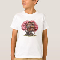 Tree house in cherry tree