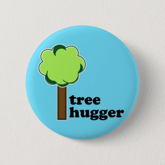 Tree Hugger button (Front)